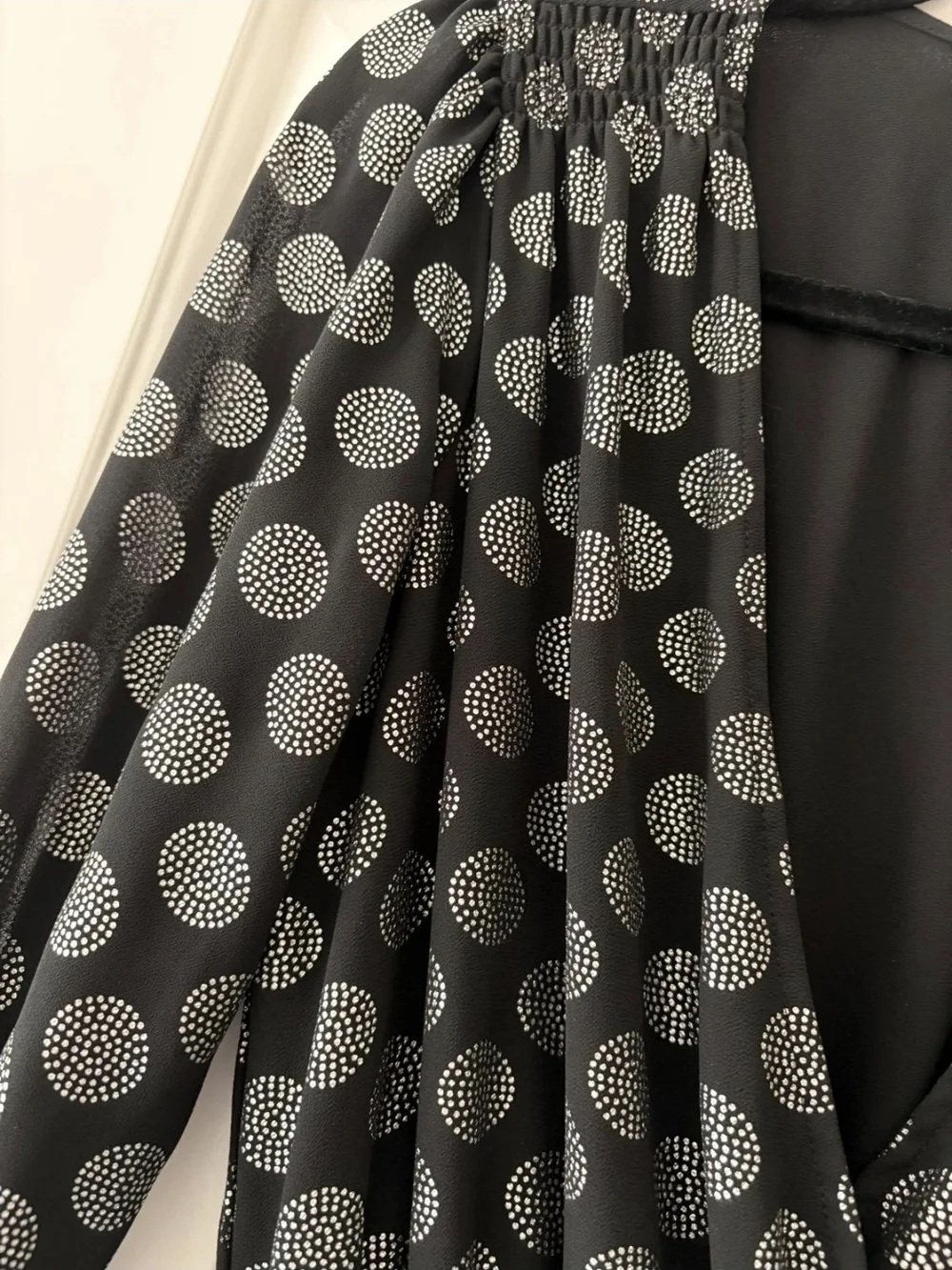 Michael Kors Elegant Black and White Polka Dot Midi Dress. NWOT